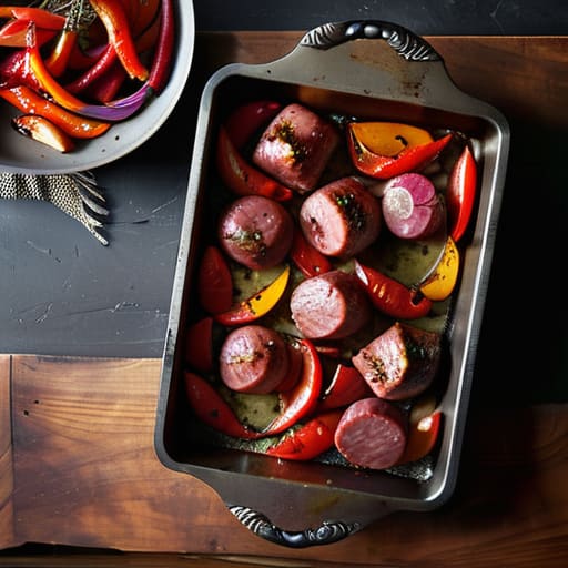 The "Dump and Go" Sheet Pan Sausage.