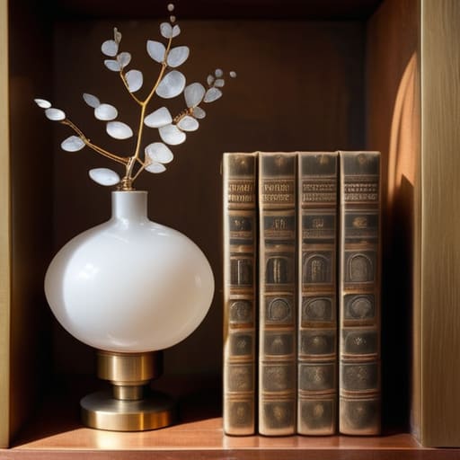 Styling a bookshelf by Making It Your Own.