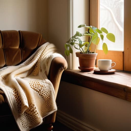 Embracing a cozy bookish lifestyle at home.