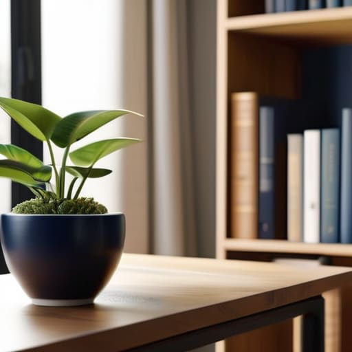 Professional home office background ideas for calls.