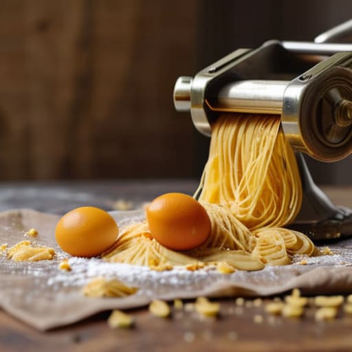 Essential steps for manual pasta making.
